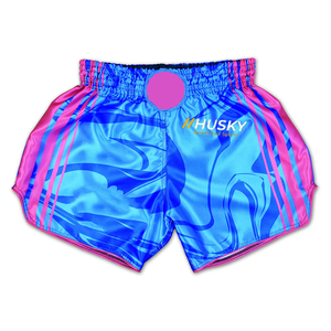 Pantalones Cortos de Punto Satinado de Color Azul Marino para Hombre, Cintura Media, Elásticos, de Secado Rápido, Casuales, 100% Poliéster, HUSKY SPORTSWEAR HSW-20008 - Product Image 4