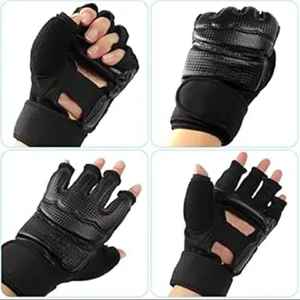 Gants de boxe MMA avec support de poignet, gants confortables et protecteurs pour le kickboxing, les arts martiaux, la boxe - Product Image 2