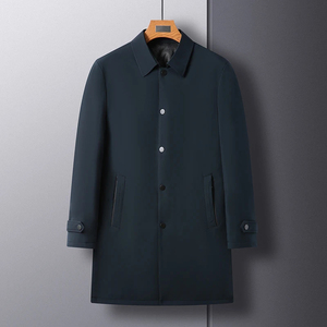 Manteau long élégant pour homme, trench-coat classique, manteau d'affaires léger, coupe-vent, imperméable, pour le bureau, les voyages, les activités de plein air - Product Image 5