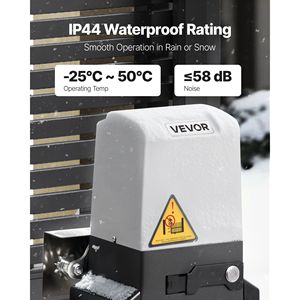 Motor Eléctrico de 1200W para Puertas Correderas, Apertura Automática por Cadena, para Puertas de hasta 65.6 pies/5732 lb, para Puertas de Nivel I - Product Image 5