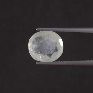 Saphir blanc naturel, pierre précieuse non montée, 4,70 carats, taille 10x9mm, certifié IGI, qualité AAA, vente en gros pour la fabrication de bijoux - Product Image 1