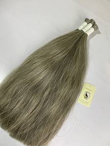 Extension de cheveux humains, cuticules vierges, s'attache sur la peau, couleur grise, vietnamienne, échantillon de mariage - Product Image 4