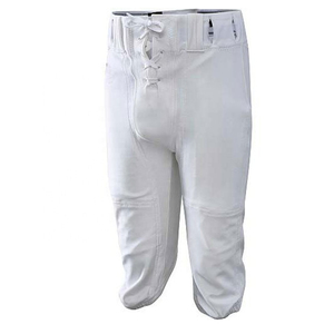 Pantalones de Fútbol Americano Acolchados Blancos para Hombre, Cierre con Cordón, Corte Regular, Transpirables, para Práctica, Juego, Rendimiento Deportivo, Ropa Deportiva para Adultos - Product Image 1
