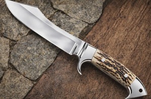 Couteau de chasse artisanal en acier inoxydable de qualité industrielle, lame pied-de-mouton, autre manche, bord droit, lame fixe, épaisseur 0,5 mm - Product Image 4