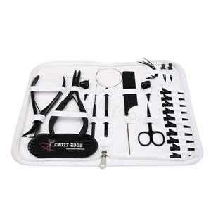 Kit complet d'outils pour extensions de cheveux Microlink avec pince à extensions de 7 pouces, outil de retrait de perles, peigne à queue et aiguilles courbées - Product Image 1