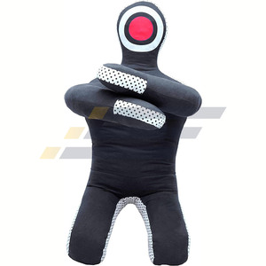 Free-Standing Men's Leather Punching <b>Dummy</b> 1-Leg Body Shaped Punching Bag Custom Logo PVC PU Material MMA Usage Fabric Filling - Product Image 4