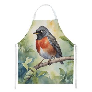Wisconsin American Robin Unisex Large Multicolor <b>Kitchen</b> <b>Apron</b> for Cooking Baking Crafts Gardening-for Adults Both Men <b>Women</b> - Product Image 1