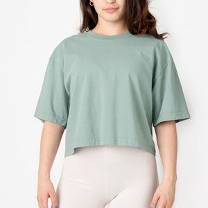 Camiseta Deportiva para Mujer, 100% Algodón, Manga Corta, Corte Recto, Transpirable, Cómoda, Holgada, Estilo Oversize, Verano, Personalizable - Product Image 4