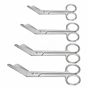 ชุดกรรไกรตัดผ้าพันแผล MJW Surgical Lister Bandage Scissors 4 ชิ้น ขนาด 3.5 4.5 5.5 7.25 นิ้ว ปลายมน ทำจากสแตนเลส สำหรับปฐมพยาบาลและอุปกรณ์การแพทย์ ได้รับมาตรฐาน CE - Product Image 2