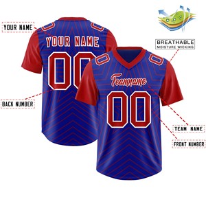 Ropa Deportiva para Adultos, Jersey de Fútbol Americano, Tela Interlock, Impresión Completa, Nombre y Número del Jugador Personalizados, Proveedor OEM, Duradero - Product Image 2
