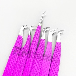 Pince à épiler antistatique en acier inoxydable de précision RMI, pointe lisse, outils de maquillage professionnels, longueur 10 mm, extension de cils - Product Image 3