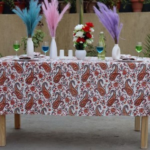 Light Luxury Custom Solid Color Rectangular Dining <b>Table</b> Cover 100% Cotton Fabric <b>Tablecloth</b> Stone Washed - Product Image 5