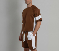Nouvelle Collection 2026 – Ensemble décontracté d'été pour homme : T-shirt et short respirants à motif lettres, coupe ample, manches courtes, col rond