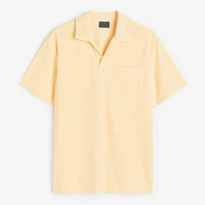 เสื้อโปโลผู้ชายขายดีที่สุด แบบลำลอง สั่งทำได้ ขายส่ง สีพื้นและลายทางเรียบง่าย - Product Image 5