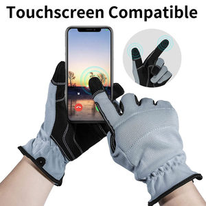 ถุงมือช่างกันกระแทก ป้องกันการสั่นสะเทือน หนัง PU TPR บุ SBR  รับทำโลโก้ ราคาส่ง - Product Image 2