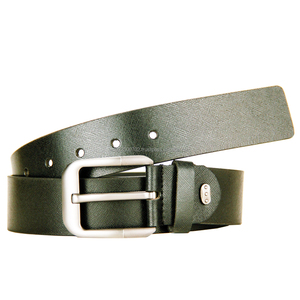 Ceintures en cuir véritable décontractées pour hommes Boucles à ardillon réglables avec logo personnalisé acceptées Boucles en alliage élégantes en vrac en gros - Product Image 1