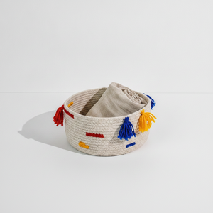 Handmade Braided Cotton <b>Basket</b> Wholesale for Home Decor <b>Storage</b> Organizer India Manufacturer - Product Image 6