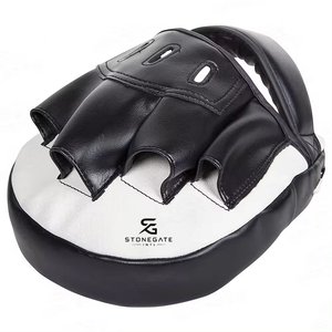 Mitaines d'entraînement incurvées en cuir Premium pour la boxe, le kickboxing, la pratique du coup de poing et le fitness 2026 - Product Image 2