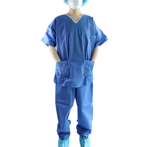 Women's <b>Scrub</b> <b>Tops</b> Spandex/Polyester Woven V-Neck Long Sleeve Hospital Uniforms Needle Detection Doctor Use SBUN INTERNATIONAL - Product Image 1