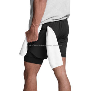 Venta al por mayor de ropa de gimnasio con logotipo personalizado de malla de secado rápido para hombre sólido transpirable entrenamiento Fitness pantalones cortos casuales para Hombre Pantalones cortos deportivos para hombre - Product Image 5