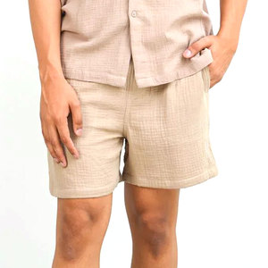 กางเกงว่ายน้ำชายพิมพ์โลโก้ กางเกงชายหาด กางเกงวิ่ง กางเกงกีฬาขาสั้น กางเกงเซิร์ฟบอร์ดสีพื้นเรียบ กางเกงวิ่ง - Product Image 4