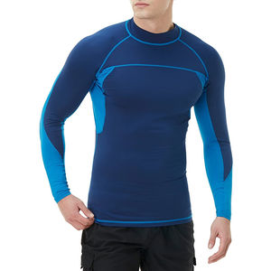 Maillot de compression sans manches pour homme avec logo personnalisé, protection solaire, séchage rapide, pour la plongée, le jiu-jitsu, le surf, la natation, le MMA, l'entraînement en salle de sport et les exercices. - Product Image 1