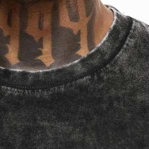 Camiseta Vintage Antiarrugas Unisex para Hombre, 100% Algodón, Lavado Ácido, Impresión Personalizada, 250 g/m², Peso Pesado, Transpirable, Tallas Grandes - Product Image 5