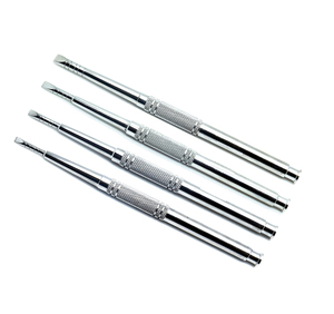 Ciseaux dentaires 8 pièces, instruments standard pour la séparation osseuse et l'extraction parodontale, avec poignée moletée argentée, Classe I - Product Image 4
