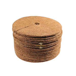 VietChoice Coco Coir Mulch <b>Mat</b> Round With Hole Natural Brown Agriculture Waste Plant Potting Material Wholesale - Product Image 5