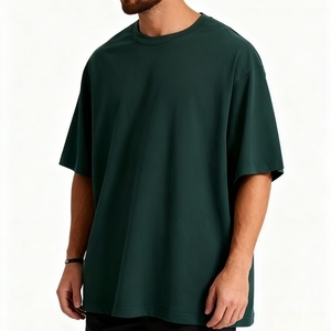 Custom Logo 100% Cotton <b>Tshirt</b> for Men Heavyweight <b>Plain</b> Oversized T-shirt Cotton Terry 240 Gsm Blank <b>Tshirts</b> Casual Style - Product Image 1