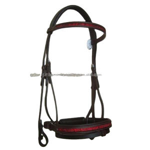 Rieles de cuero negro para todo uso, brillos en inglés de la mejor calidad, fabricante al por mayor internacional - Product Image 3