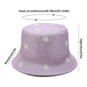 Bucket <b>Hat</b> Durable Design High Quality 100% Cotton Breathable Unisex Summer Outdoor Fashion Casual Wear - Product Image 6