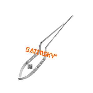 Micro-ciseaux VANNAS 18,5 CM Instruments de microchirurgie manuels en acier inoxydable AISI 420 certifiés CE Classe III Garantie de 3 ans - Product Image 4