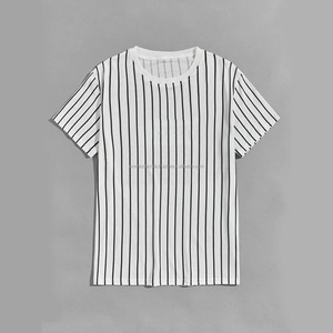 เสื้อยืดเจอร์ซีย์แบบยูนิเซ็กซ์ พิมพ์ลายสกรีน แขนสั้น คอกลม สีดำและสีขาว ผ้าฝ้าย 100% สวมใส่สบาย ทรงปกติ สำหรับฤดูร้อน - Product Image 1