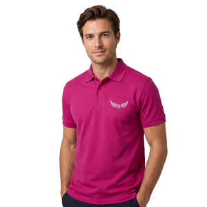 Men's Solid Color Short Sleeve Knitted <b>T</b> <b>Shirt</b> Regular Fit Casual Style Pink - Product Image 2