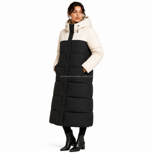 Customized Wholesale <b>Women</b>’s <b>Long</b> Down <b>Puffer</b> Coat Hooded Warm Winter <b>Jacket</b> OEM ODM Bulk Supply Thick Parka - Product Image 3