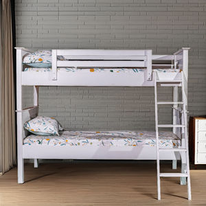 Litera plegable moderna de madera maciza de caucho de alta calidad que ahorra espacio para uso en apartamentos o hoteles - Product Image 1