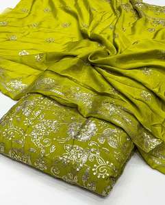 Wholesale Sequin Embroidery <b>Fabric</b> Export Quality Mesh Net Garment Textile For Importers And Bulk Buyers - Product Image 3