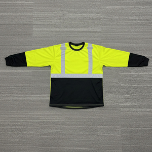 Chemises de travail de sécurité industrielle pour hommes, manches longues, haute visibilité, coton, chemise de travail de construction, chemise de sécurité réfléchissante - Product Image 6