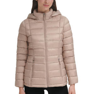 แจ็กเก็ตปลาปักเป้าสำหรับผู้หญิงแจ็กเก็ตขนเป็ดทำจากโพลีเอสเตอร์โลโก้ออกแบบได้ตามต้องการ - Product Image 1