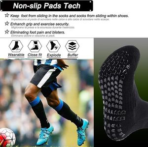 Anti Slip <b>Grip</b> Soccer <b>Socks</b> Breathable Crew Athletic <b>Socks</b> Custom Logo Sports <b>Socks</b> for Men Teens - Product Image 5
