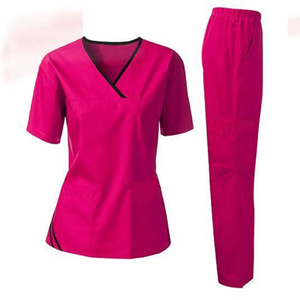 High Quality Polyester/Cotton Denim Nurse Medical <b>Scrubs</b> for Unisex with Moisture-Wicking Fabric for Hospital <b>Uniforms</b> - Product Image 5