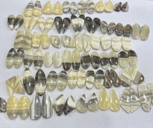 Pendiente de cabujón de ónix de cebra Natural de grado AAA, diseño increíble, piedra preciosa suelta de tamaño personalizado para fabricación de joyas, par de terceros - Product Image 2