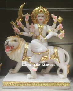 Murti สุดพิเศษของหินอ่อน Durga Maa - Product Image 3