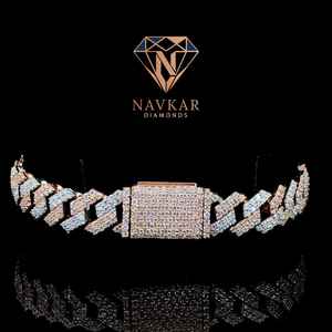 Wholesale Custom Stainless Steel Iced Out Heavy Cuban Link Necklace and Bracelet for <b>Mens</b> Available at Best Price - Product Image 2