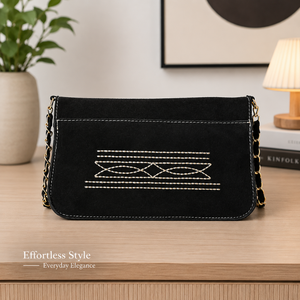 Premium Genuine Leather Chain Shoulder <b>Bag</b> for Women Western Designer Handbag Vintage Fashion for Everyday Travel Elegant Purse - Product Image 2