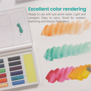 SIMBALION Watercolor <b>Paint</b> Cakes 36 Colors Transparent Pigment <b>Set</b> for Paper Art WCK-36BP - Product Image 3