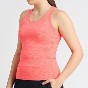 Débardeur tricoté sans manches pour femme, col rond, respirant, séchage rapide, écologique, coupe décontractée et sportive, longueur normale, couleur unie - Product Image 4