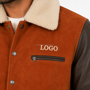 Custom Varsity <b>Jacket</b> for Men Wholesale Letterman Baseball College Bomber <b>Jacket</b> Men's <b>Jacket</b> with Embroidery Chenille Patch OEM - Product Image 5