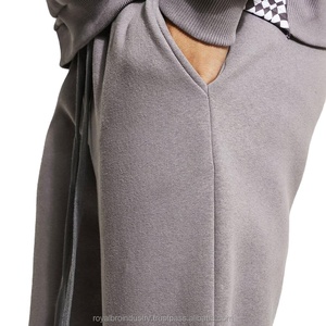 Survêtement évasé brodé lavé à l'acide vieilli personnalisé survêtement à capuche et pantalon de survêtement ensemble avec pantalon évasé - Product Image 6